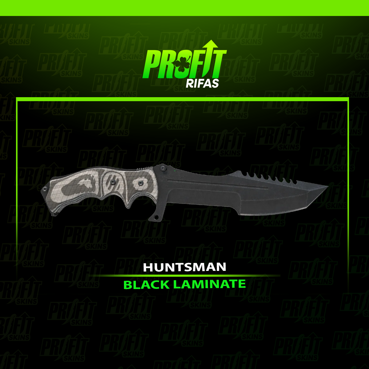 Huntsman Knife | Black Laminate 
